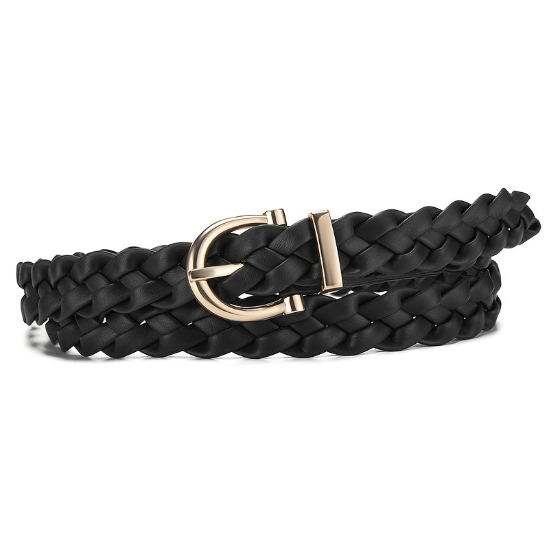 Ceinture Tressée en Simili Cuir pour Femme - Bastienne