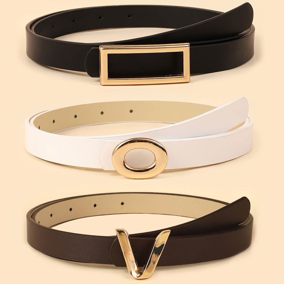 Ceinture Fine en Simili Cuir pour Femme - Firmine