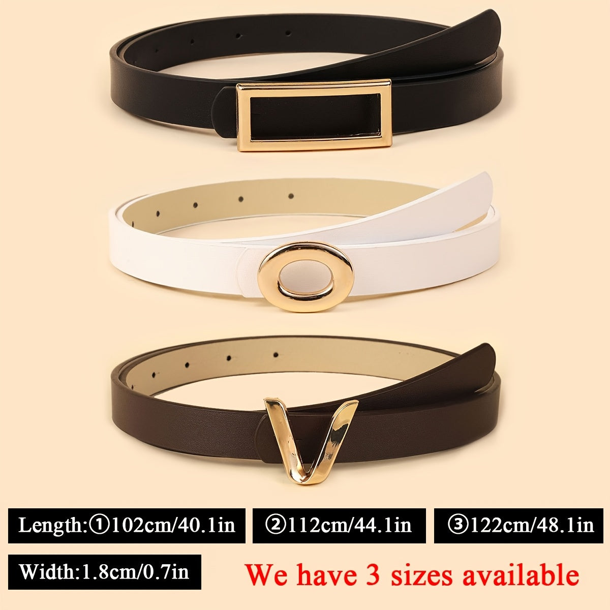 Ceinture Fine en Simili Cuir pour Femme - Firmine