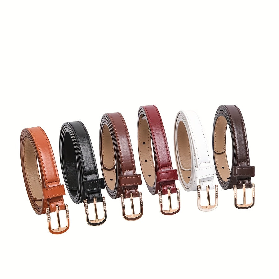 Ceinture à Strass en Simili Cuir pour Femme - Violaine