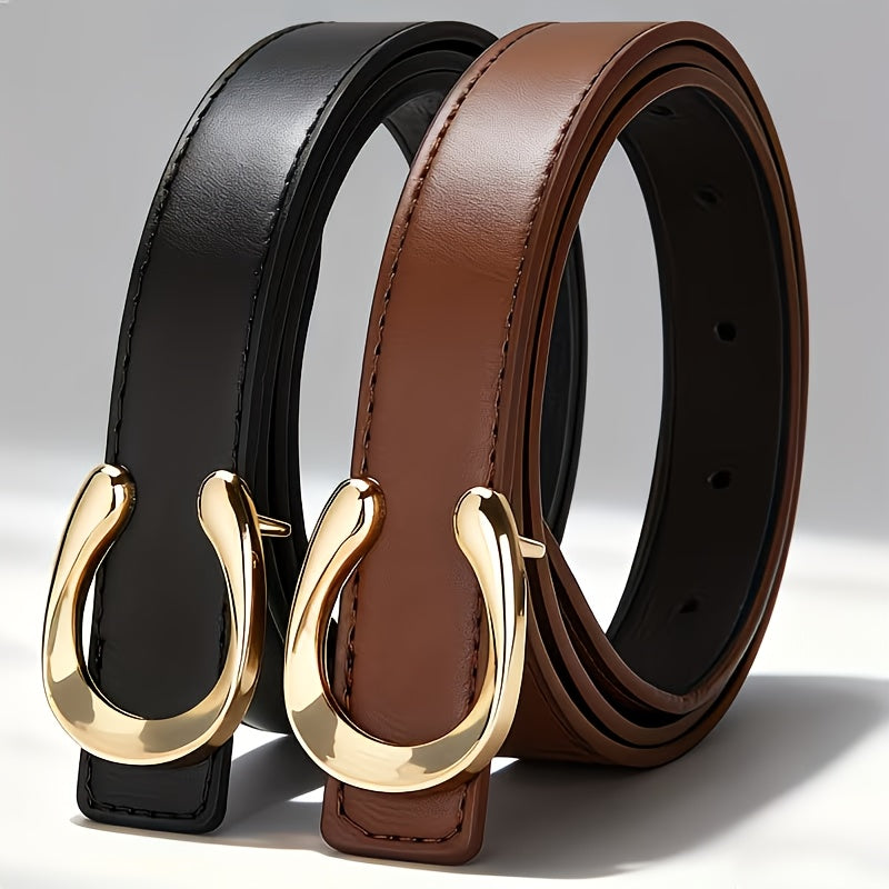Ceinture Fine en Simili Cuir pour Femme - Ursule