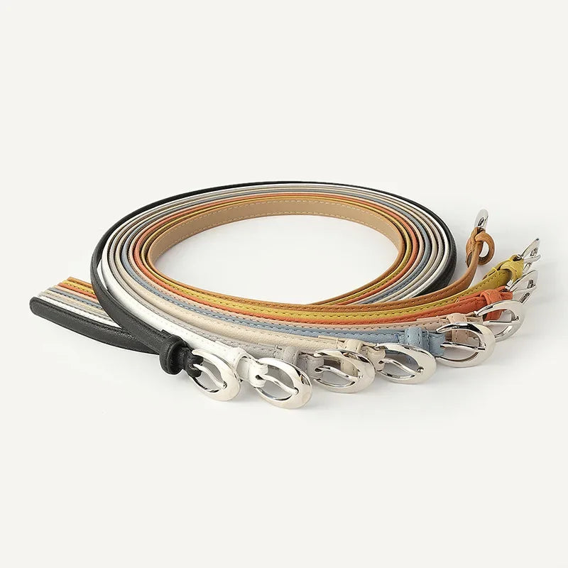 Ceinture en Cuir Fine pour Femme - Hermine