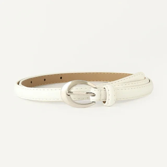 Ceinture en Cuir Fine pour Femme - Hermine