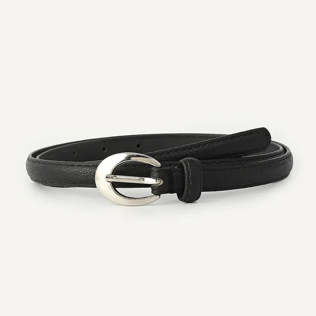 Ceinture en Cuir Fine pour Femme - Hermine