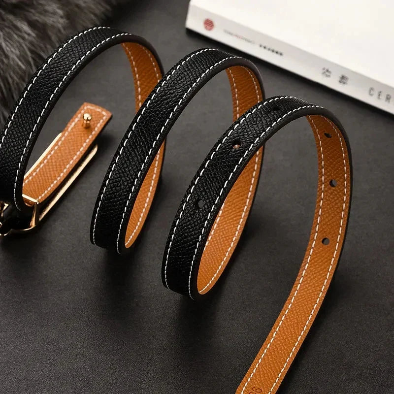 Ceinture Fine en Cuir pour Femme - Ameline