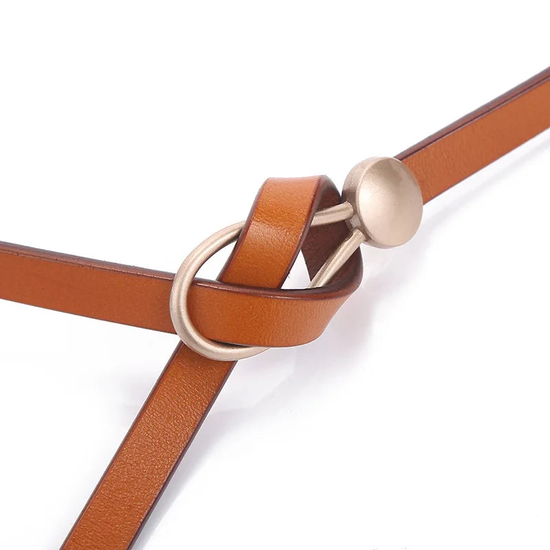 Ceinture en Cuir Fine pour Femme - Lucette