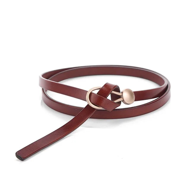 Ceinture en Cuir Fine pour Femme - Lucette