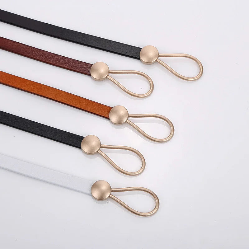 Ceinture en Cuir Fine pour Femme - Lucette