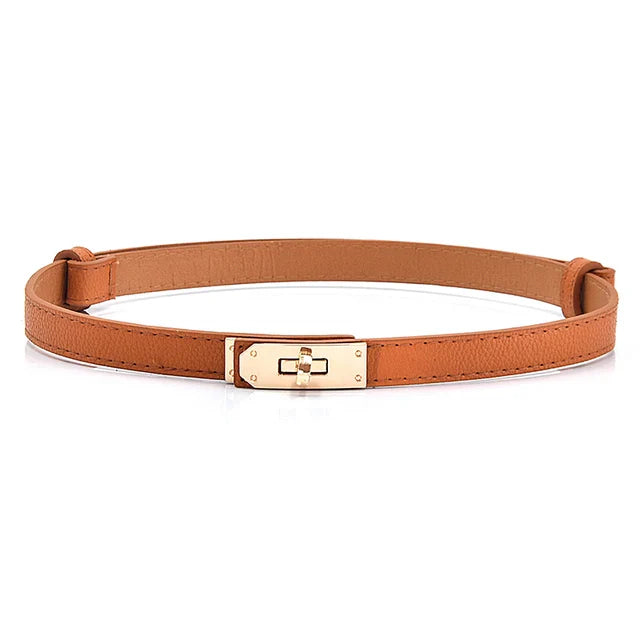 Ceinture Fine en Cuir pour Femme - Adelaïde