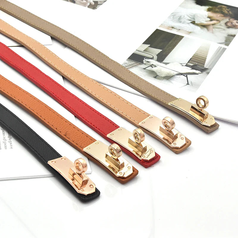Ceinture Fine en Cuir pour Femme - Adelaïde