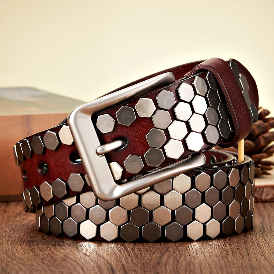 Ceinture Cloutée Homme - Akron