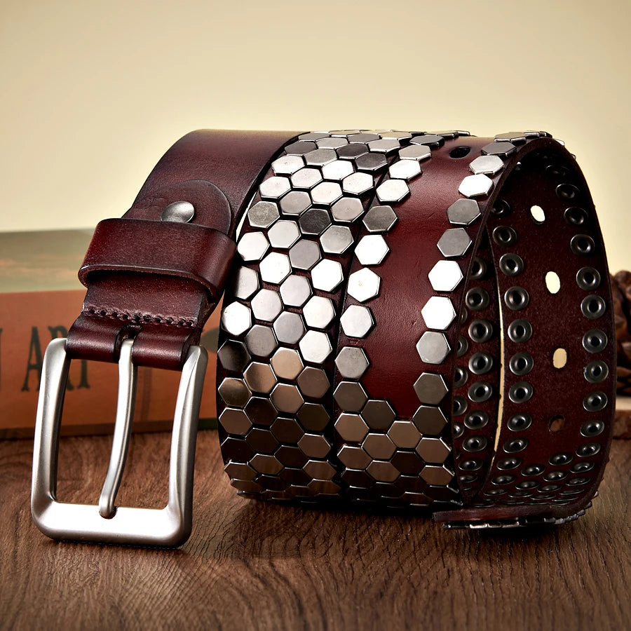 Ceinture Cloutée Homme - Akron