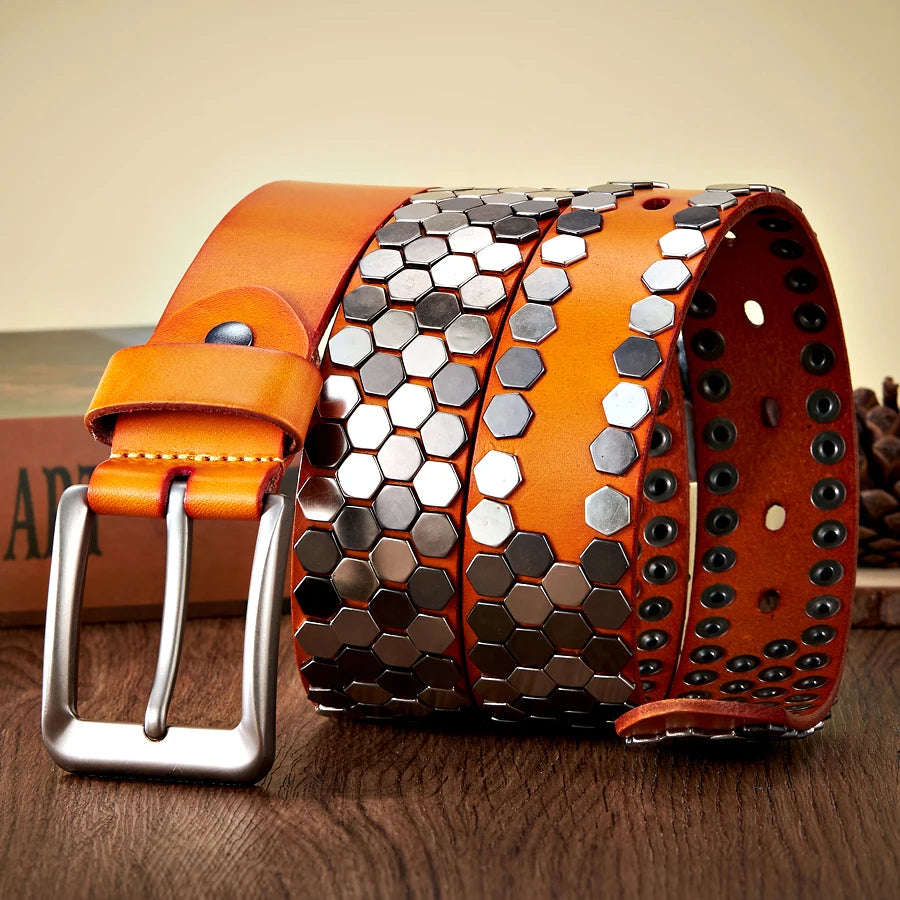 Ceinture Cloutée Homme - Akron