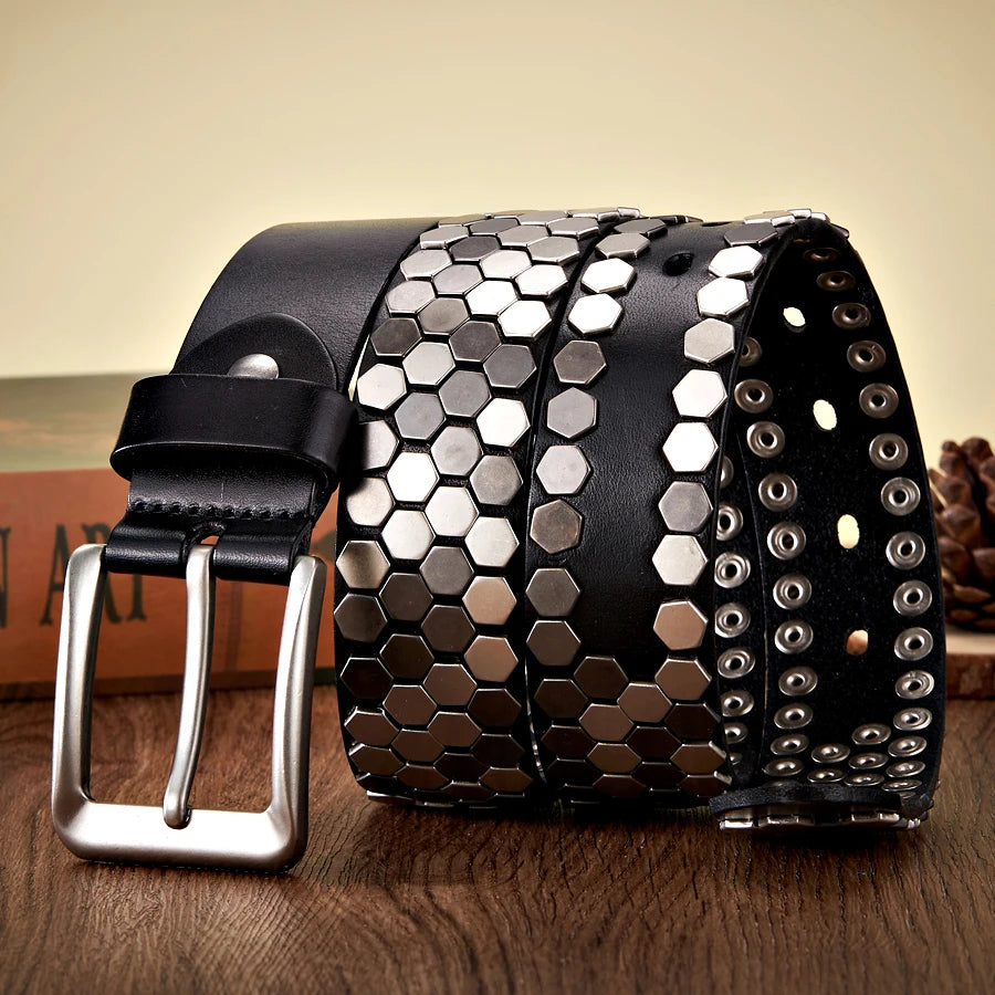 Ceinture Cloutée Homme - Akron