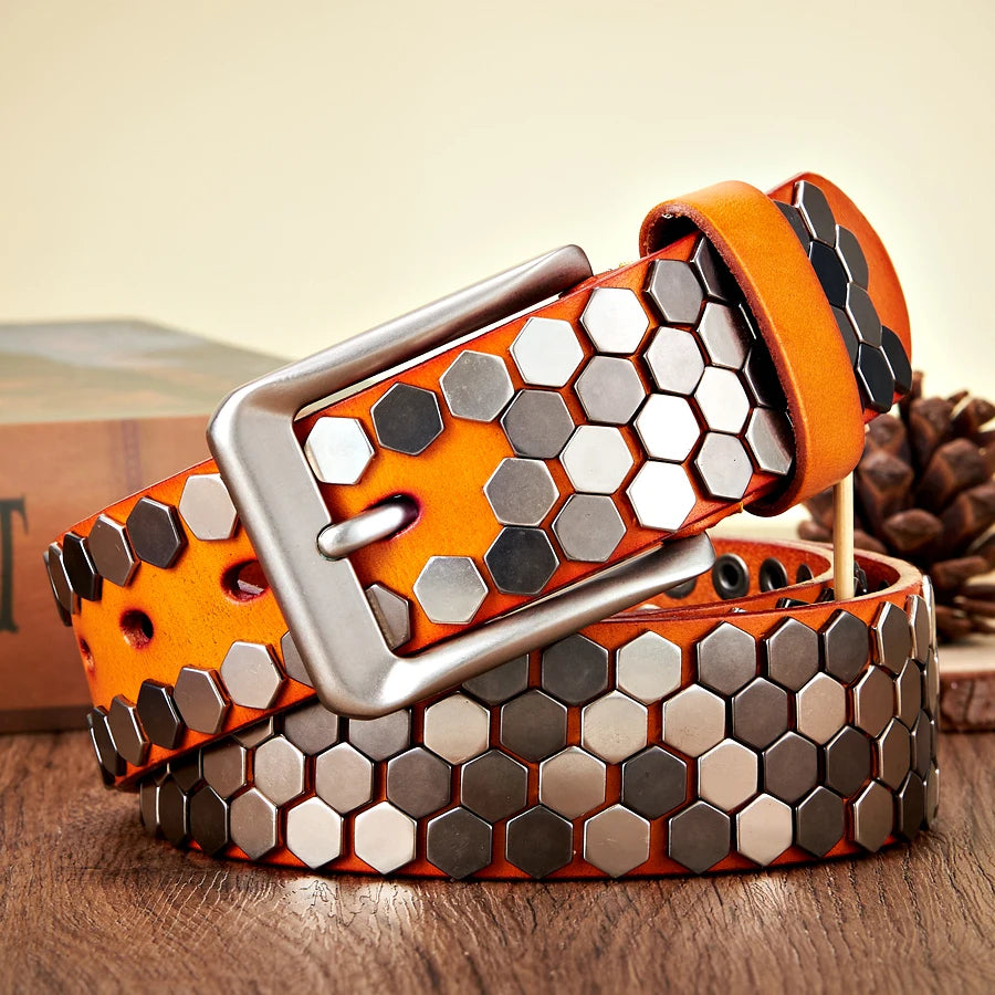 Ceinture Cloutée Homme - Akron