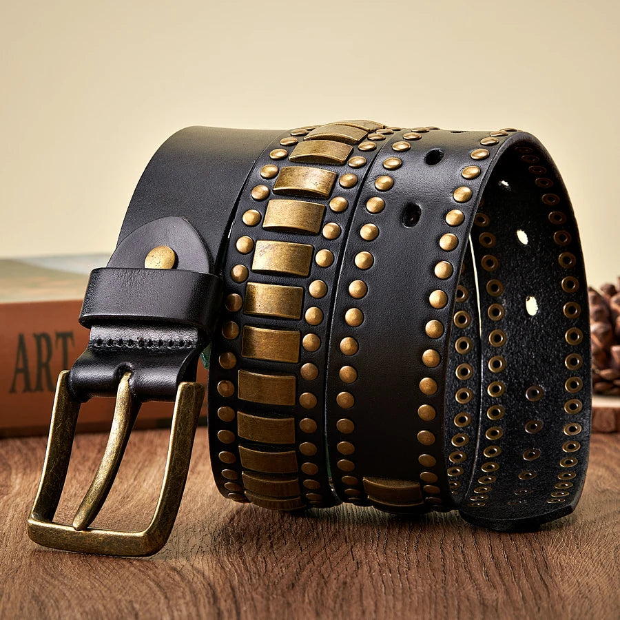 Ceinture Cloutée Homme - Augusta