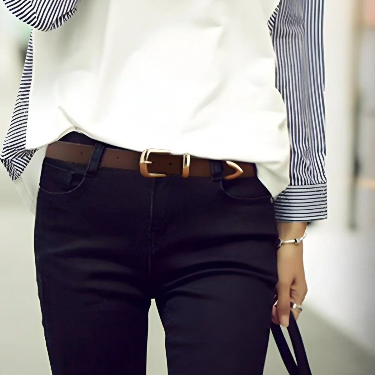 Ceinture Femme en Cuir – Modèle Clara