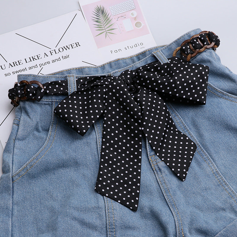 Ceinture Foulard avec Anneaux en Bois - Terrassa