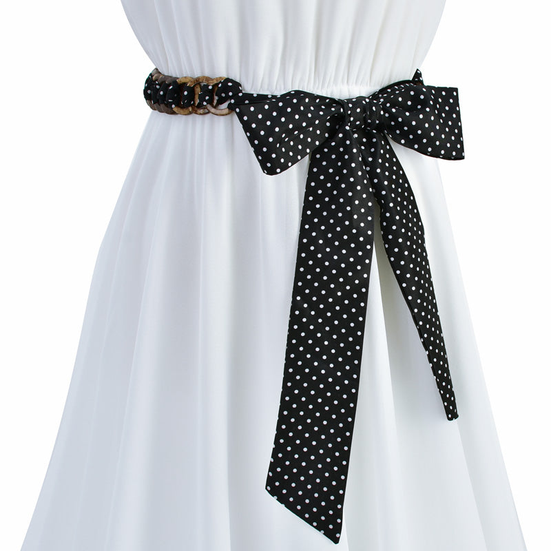 Ceinture Foulard avec Anneaux en Bois - Terrassa