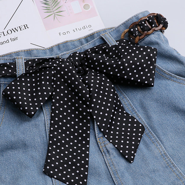 Ceinture Foulard avec Anneaux en Bois - Terrassa