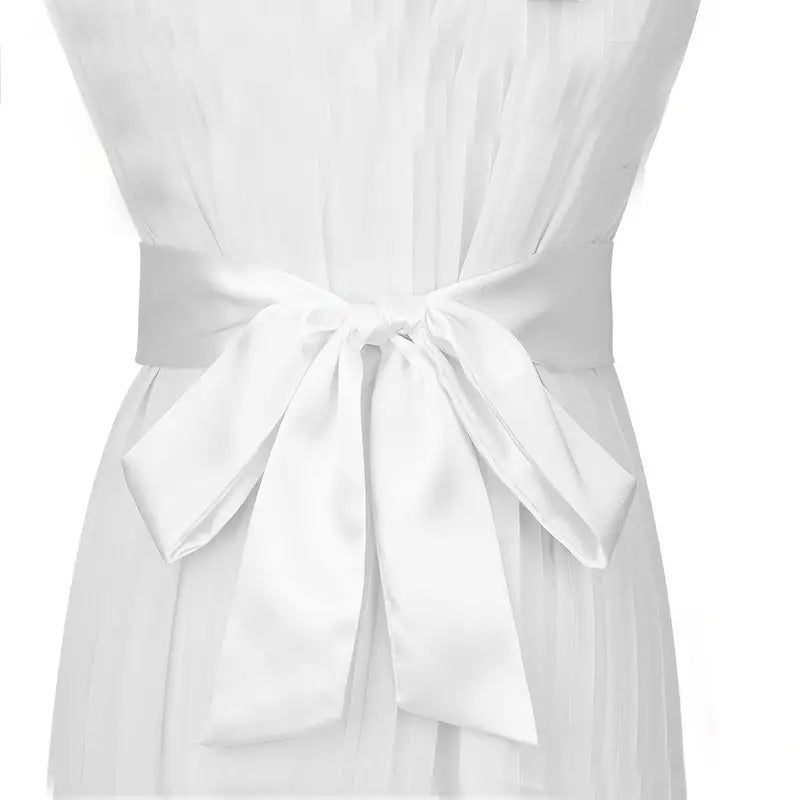Ceinture Foulard en Satin Uni - Elche