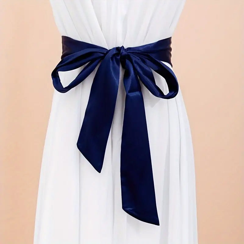 Ceinture Foulard en Satin Uni - Elche