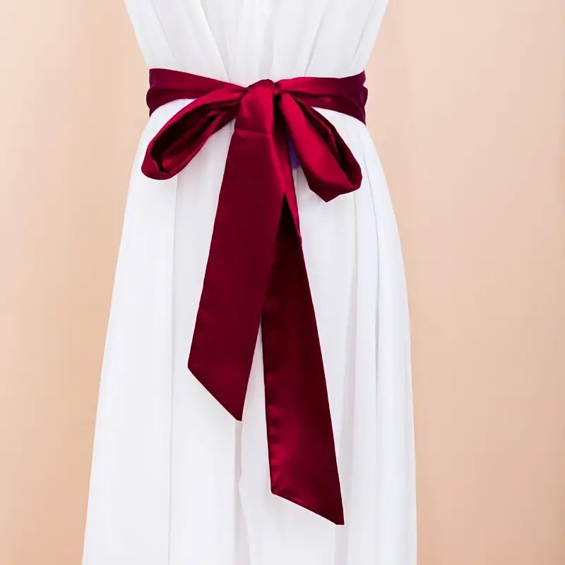 Ceinture Foulard en Satin Uni - Elche