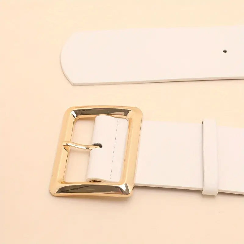 Ceinture Large à Boucle Dorée - Stuttgart