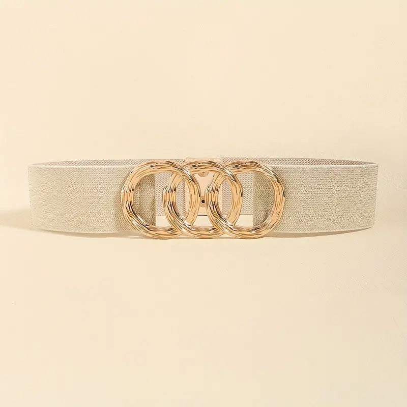 Ceinture Large à Boucle Triple - Malaga