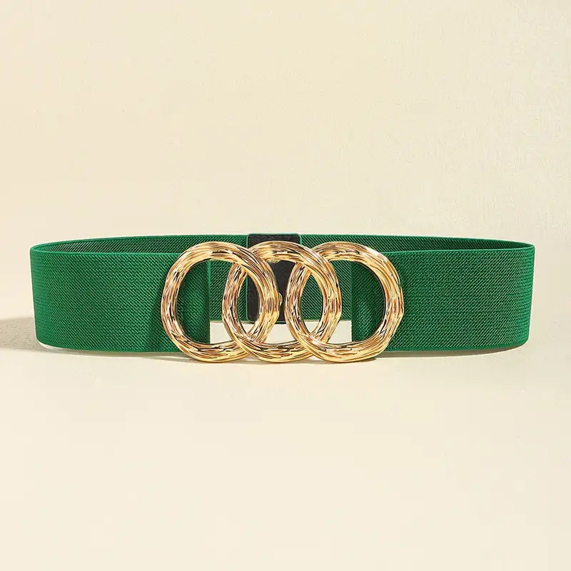 Ceinture Large à Boucle Triple - Malaga