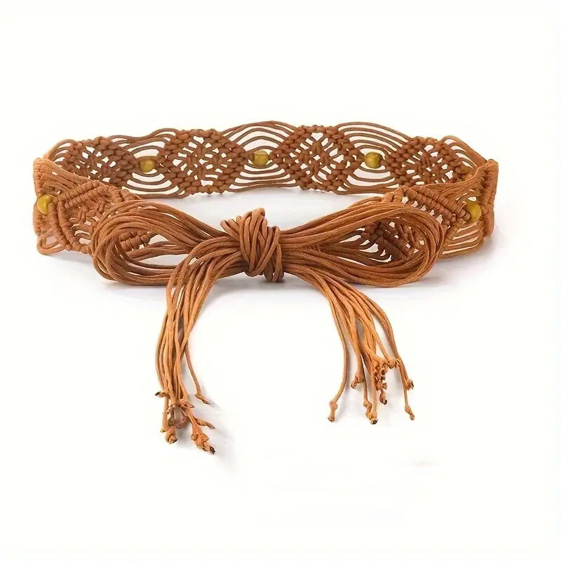 Ceinture Tressée à Lacets - Catane