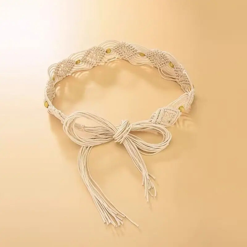 Ceinture Tressée à Lacets - Catane