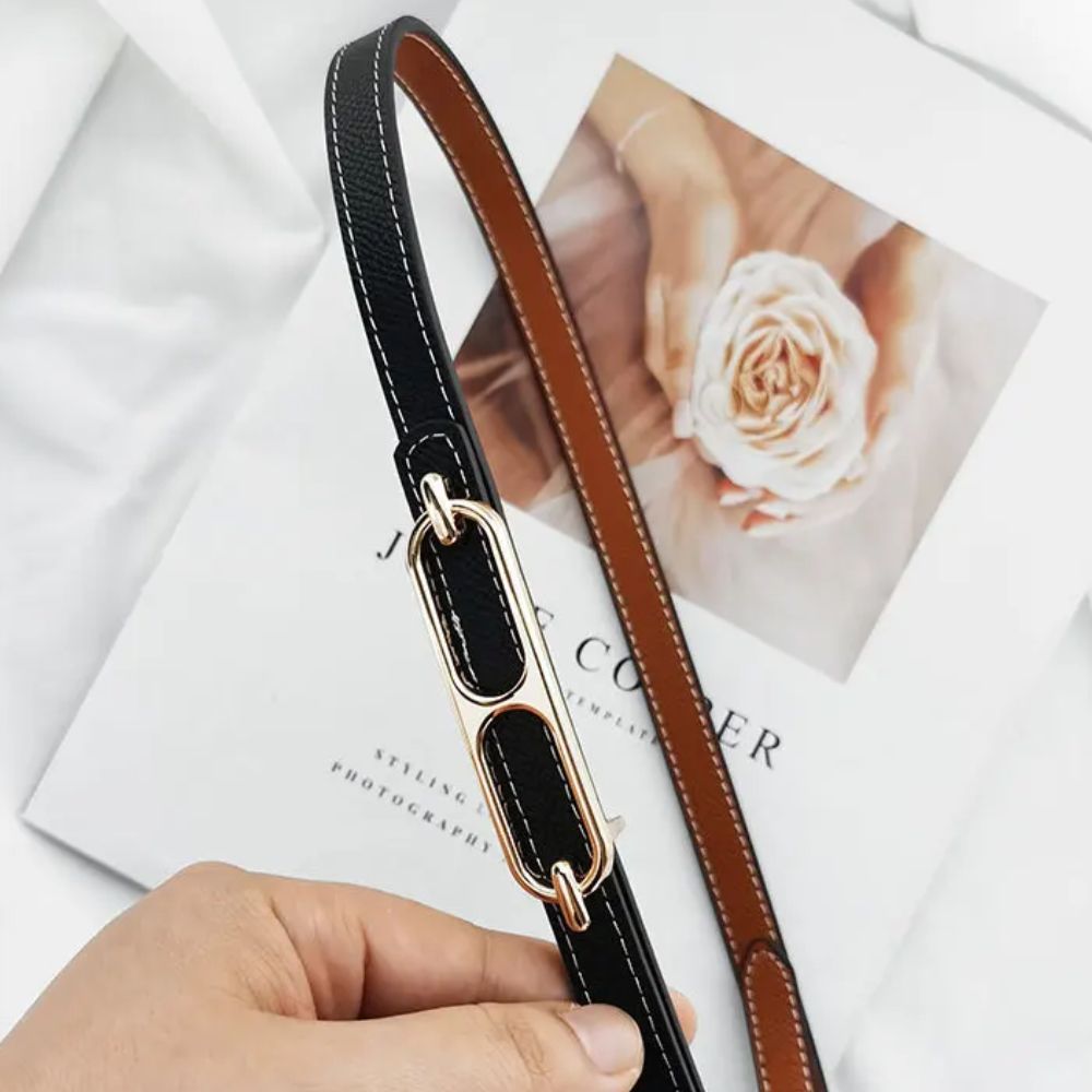 Ceinture Fine en Cuir pour Femme - Ameline