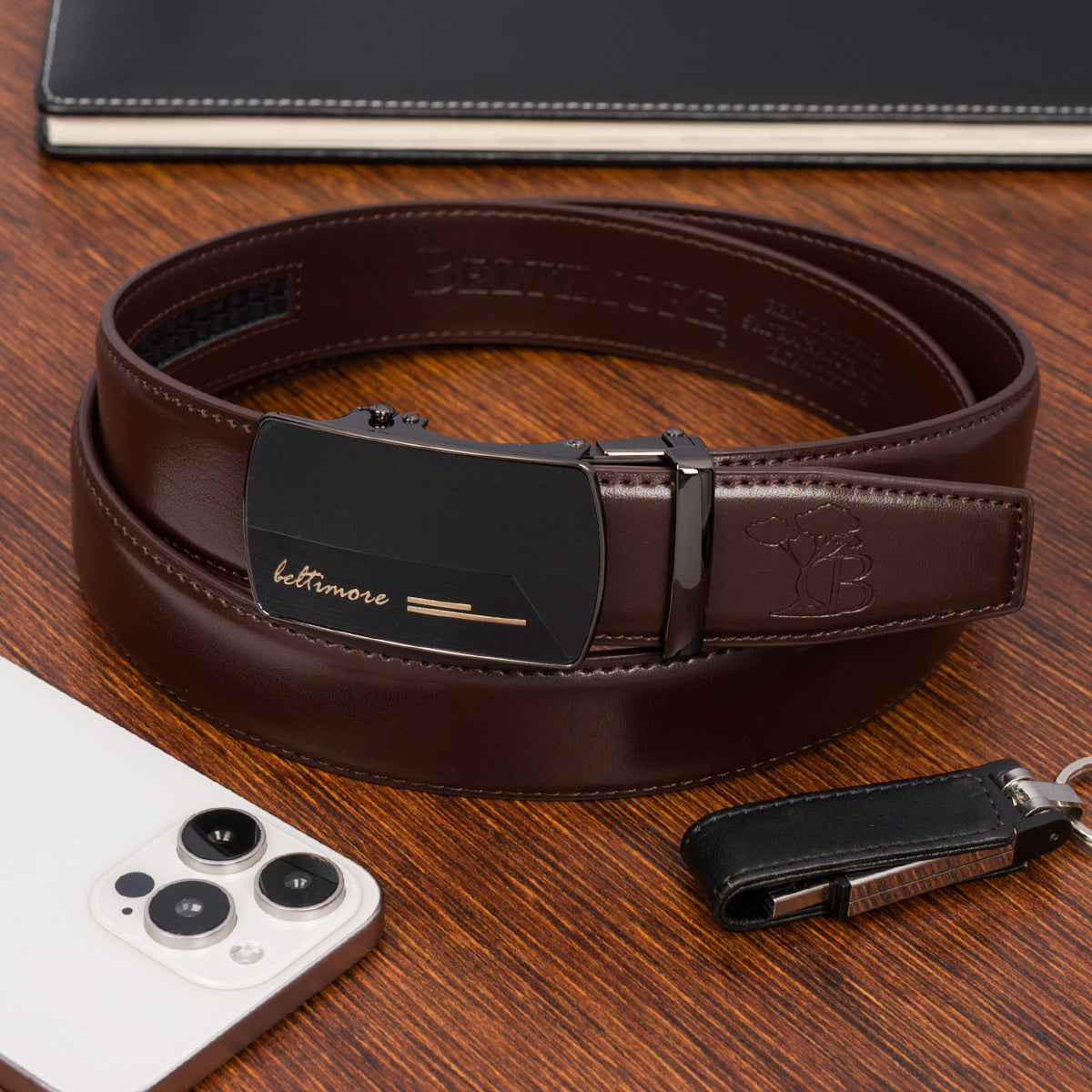 Ceinture Automatique en Cuir pour Homme Wilfried — visuel 14