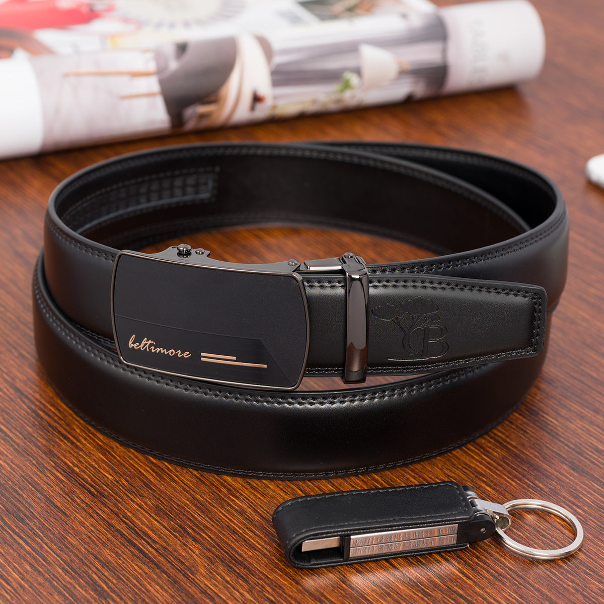 Ceinture Automatique en Cuir pour Homme Wilfried — visuel 21