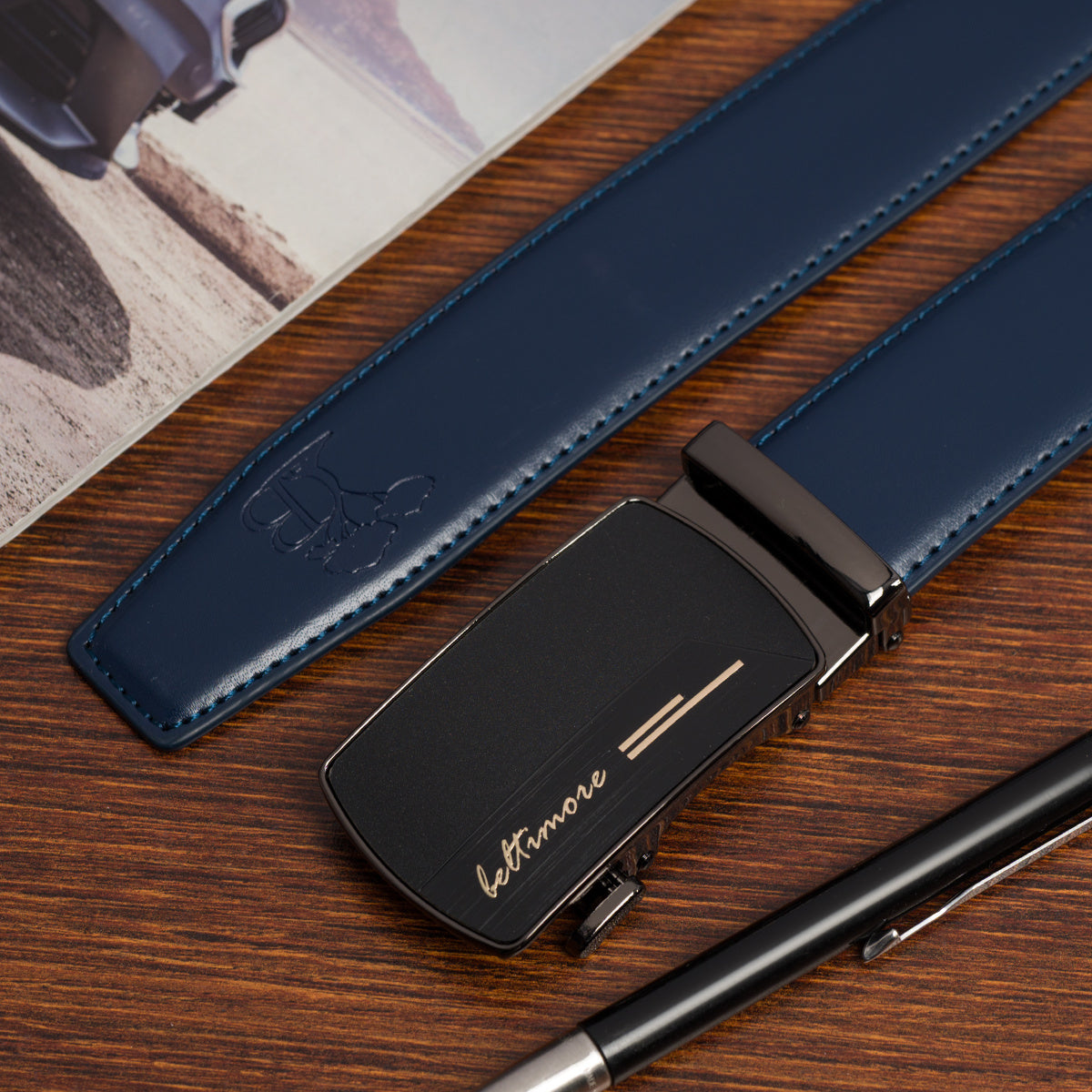 Ceinture Automatique en Cuir pour Homme Wilfried — visuel 22