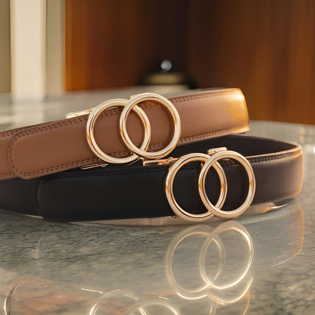 Ceinture Automatique en Simili Cuir pour Femme Agathe — visuel 11