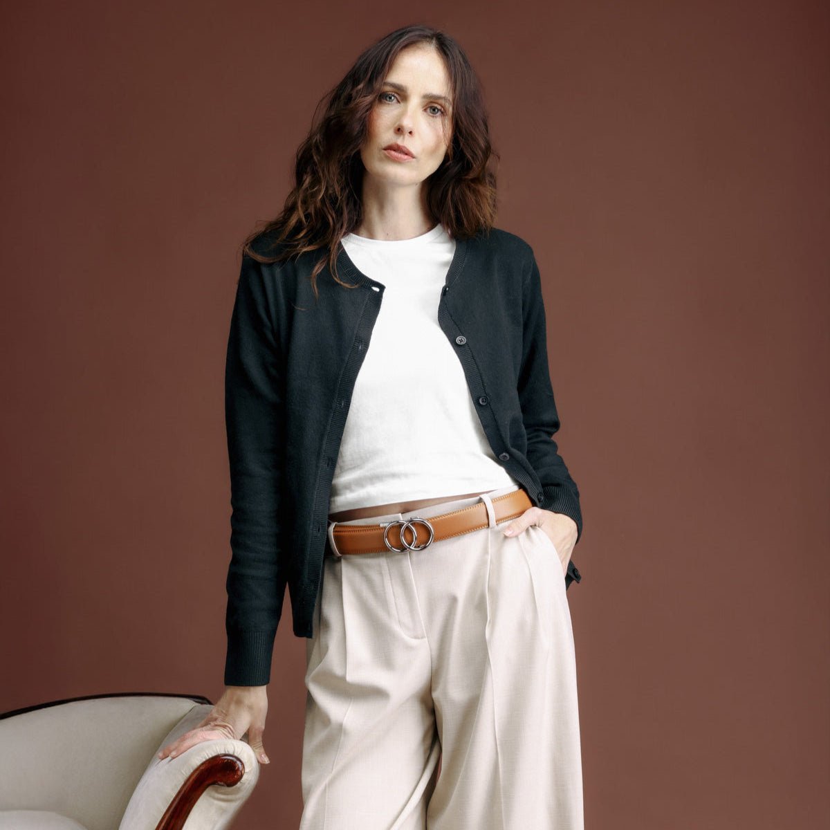 Ceinture Automatique en Simili Cuir pour Femme Agathe — visuel 2