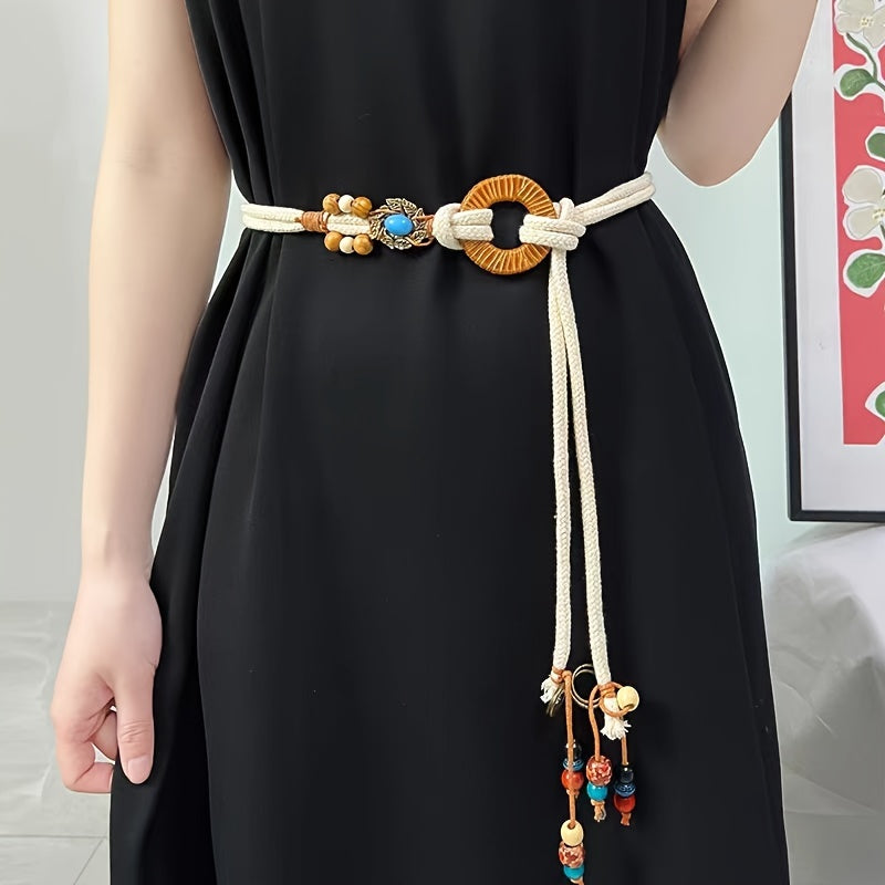 Ceinture Beige en Simili Cuir pour Femme Ischia — visuel 2