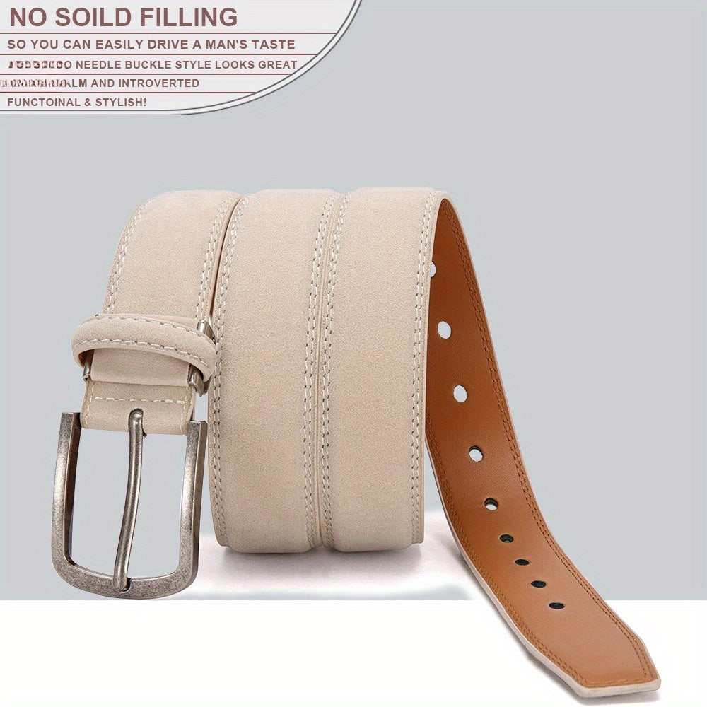 Ceinture Beige en Simili Cuir pour Homme Georges — visuel 3