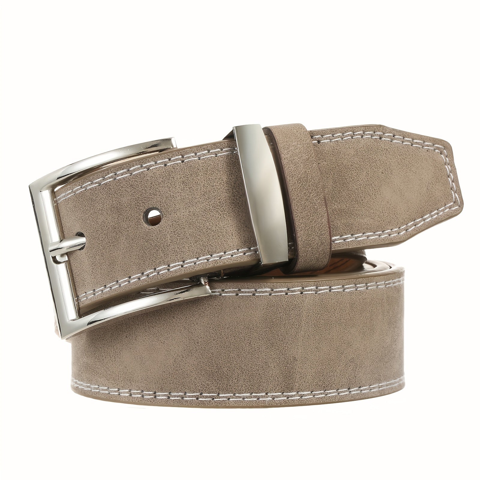 Ceinture Beige en Simili Cuir pour Homme Ronan — visuel 7