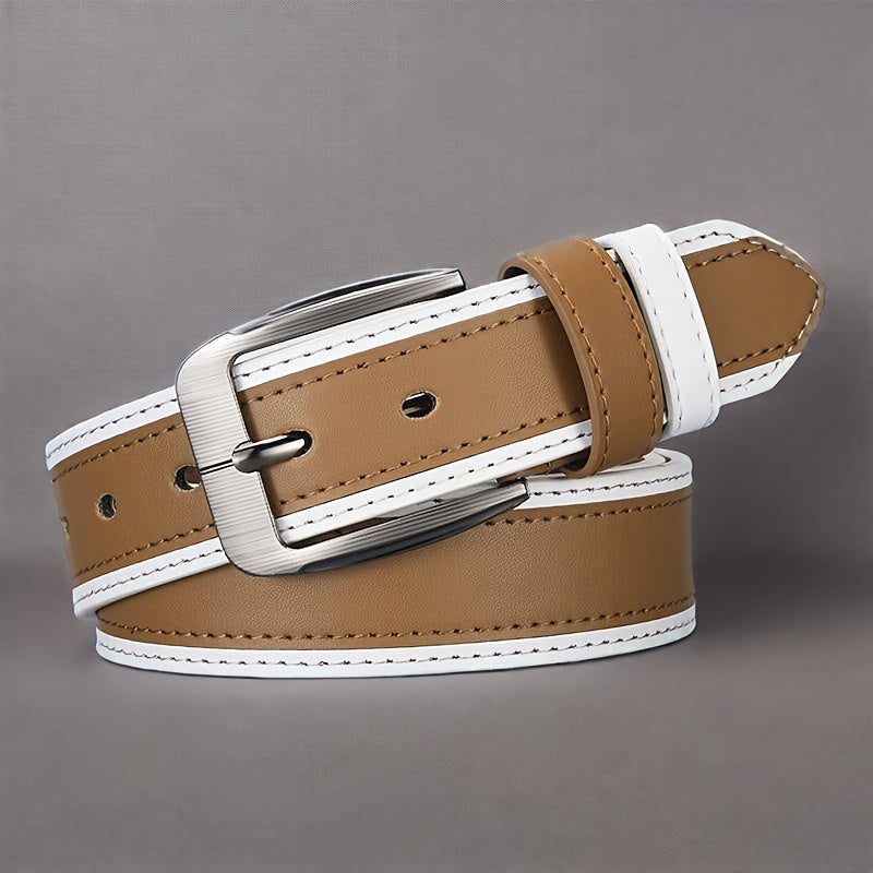 Ceinture Blanche en Simili Cuir pour Homme Thomas — visuel 3