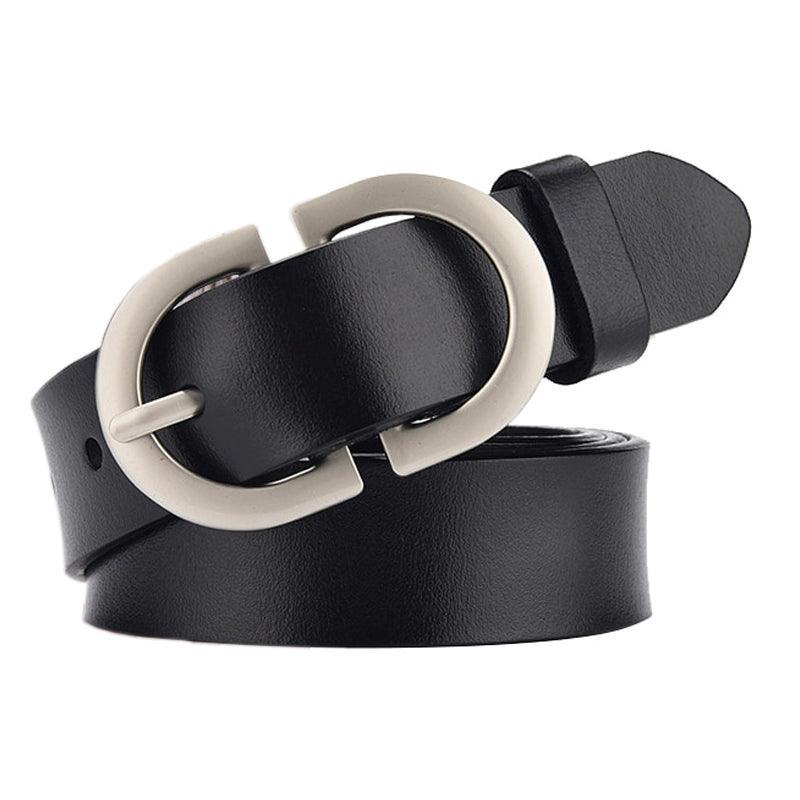 Ceinture à Boucle Classique en Cuir pour Femme Adeline — visuel 1