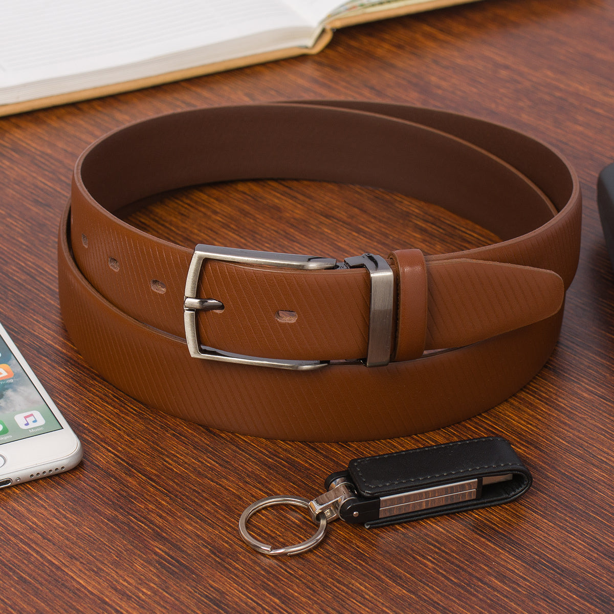 Ceinture à Boucle Classique en Cuir pour Femme Aline — visuel 4