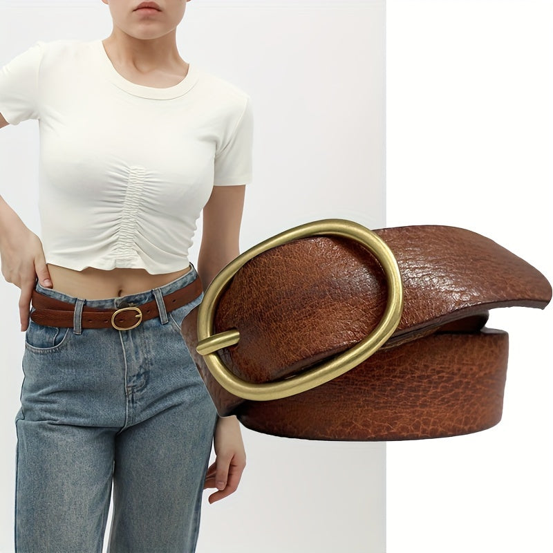 Ceinture à Boucle Classique en Cuir pour Femme Ludivine — visuel 12