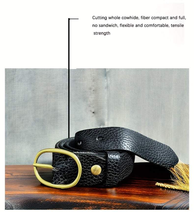 Ceinture à Boucle Classique en Cuir pour Femme Ludivine — visuel 2