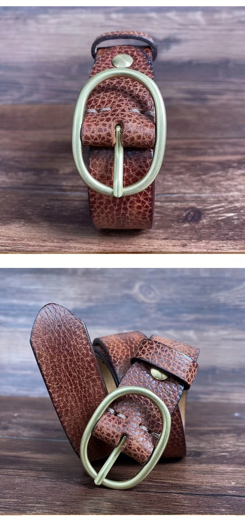 Ceinture à Boucle Classique en Cuir pour Femme Ludivine — visuel 8