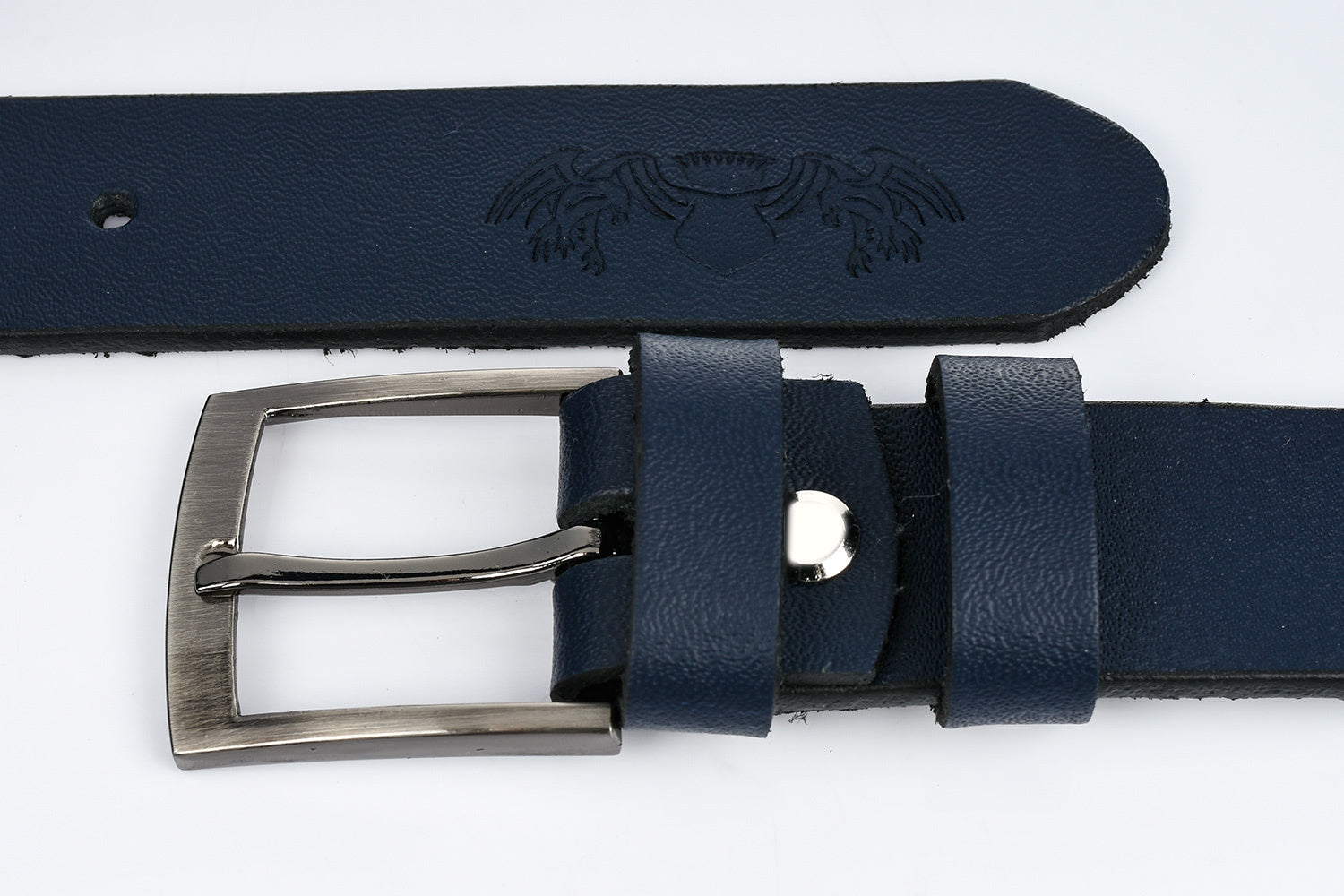 Ceinture à Boucle Classique en Cuir pour Homme Armand — visuel 7