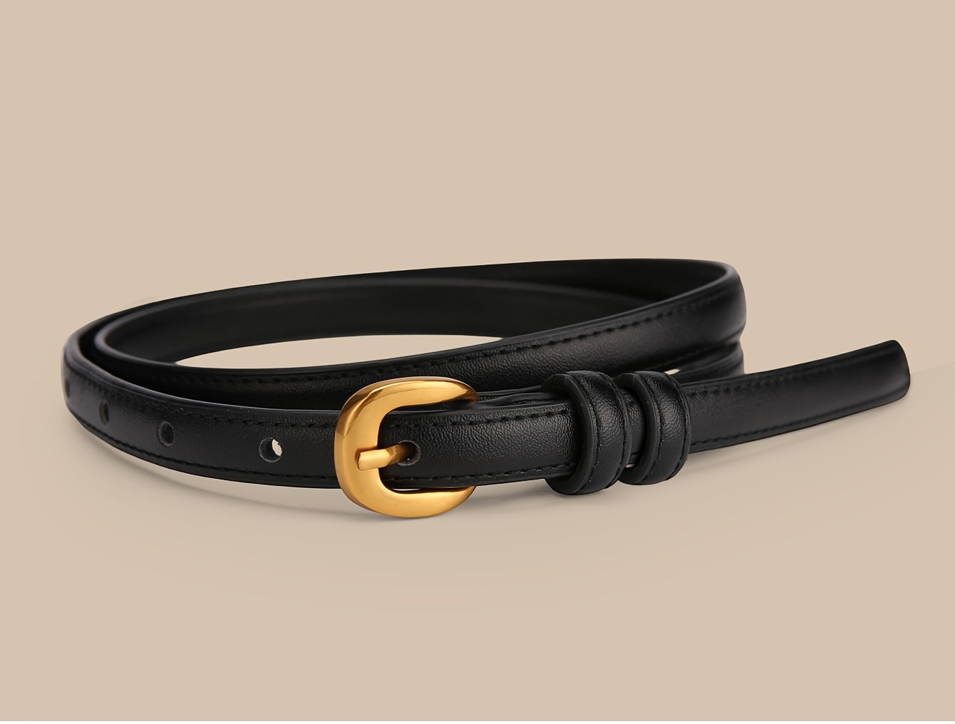 Ceinture à Boucle Classique en Cuir pour Homme Aspen — visuel 6