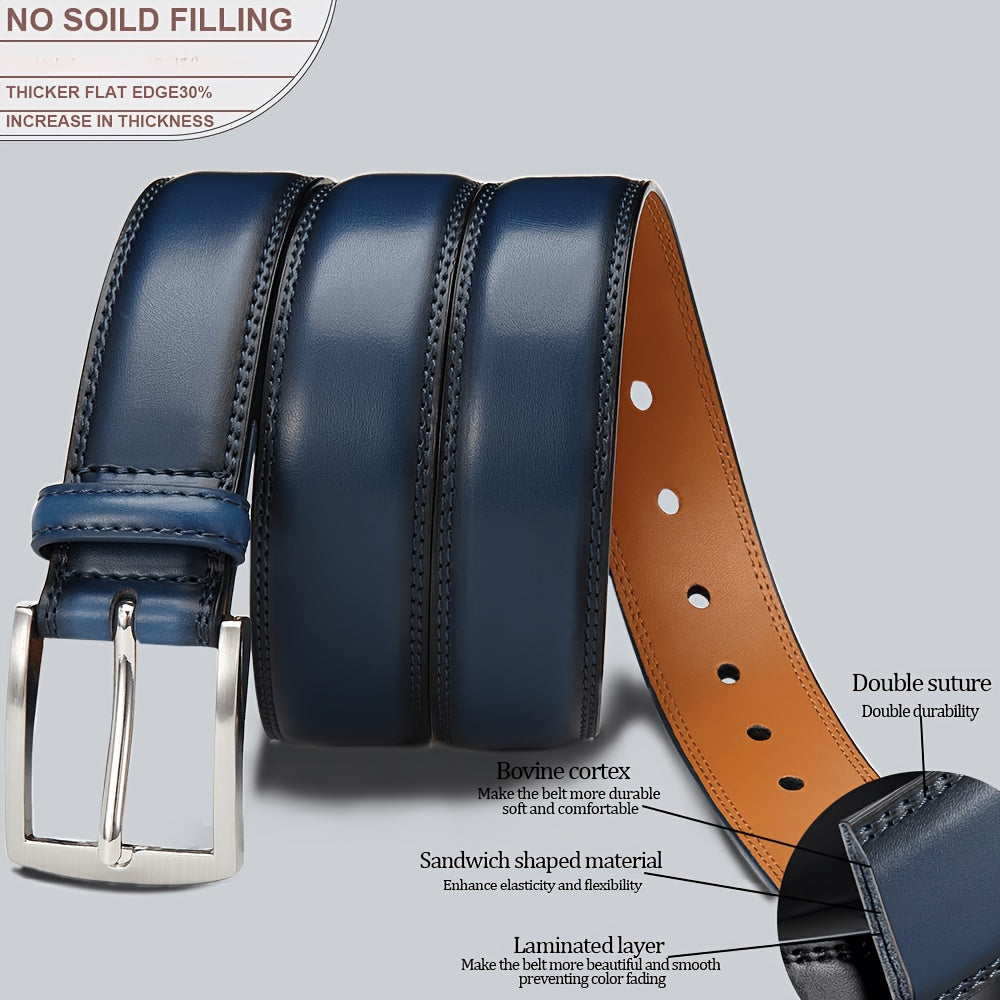 Ceinture à Boucle Classique en Cuir pour Homme Camille — visuel 1